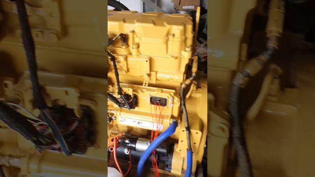 запуск двигателя C9 Caterpillar. Start C9 Engine Caterpillar.