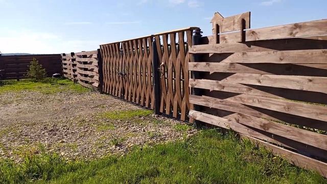 Плетеный забор из досок. смотреть онлайн