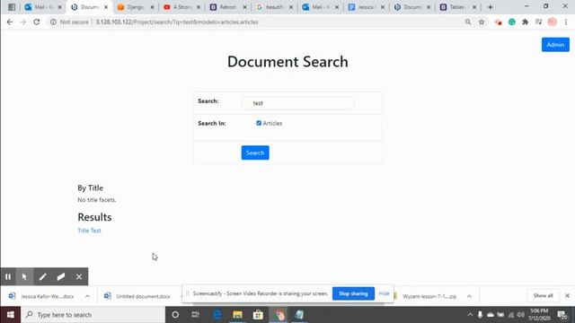 7/12 - Progress on Django+Elasticsearch+Haystack App смотреть онлайн