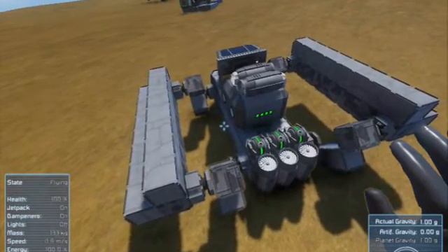 3 Ultra simple walking Robots - Space engineers - made by a beginner for beginners. смотреть онлайн