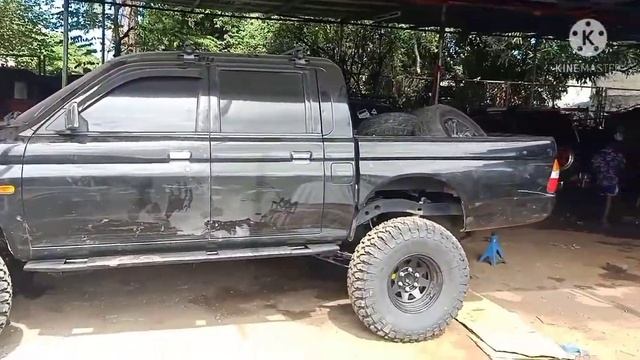 Mitsubishi L200 Drop kit with size 35 tires | Monster truck | Pao and Jo Channel смотреть онлайн