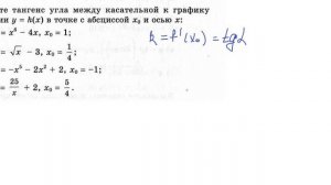 Геометрический смысл производной. Теория и примеры