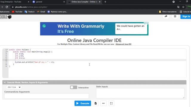 Compilador en Linea #1 смотреть онлайн