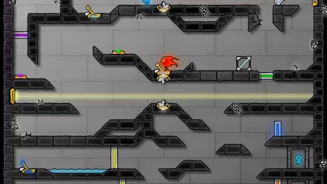 FireBoy and WaterGirl 4: The Crystal Temple Walkthrough part 1/3, First Levels - New Adventure Game смотреть онлайн
