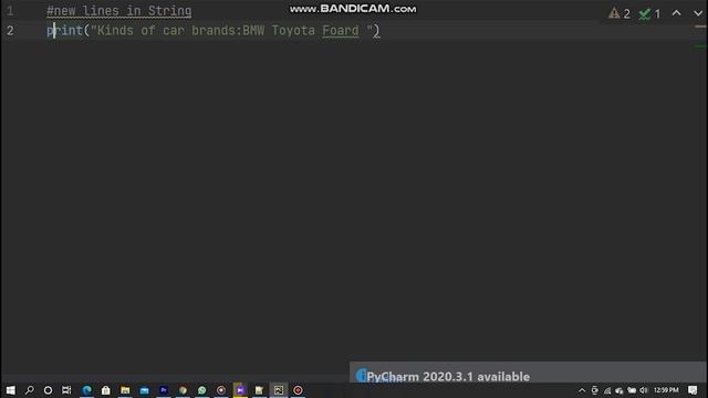 Newlines in Strings смотреть онлайн