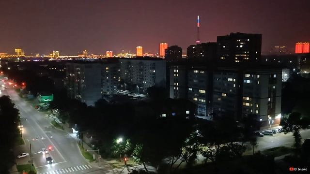 Вид с балконов дома Мухина 47 на обе стороны дома, дневной и вечерний смотреть онлайн