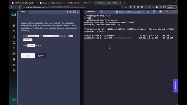 Install Docker Package Kodekloud смотреть онлайн