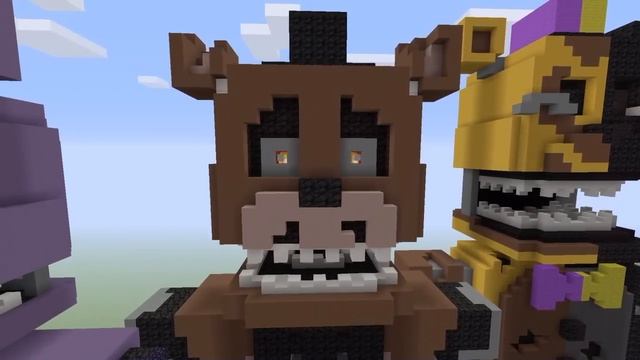 Five Nights at Freddy’s Halloween Edition Minecraft Statue Showcase смотреть онлайн