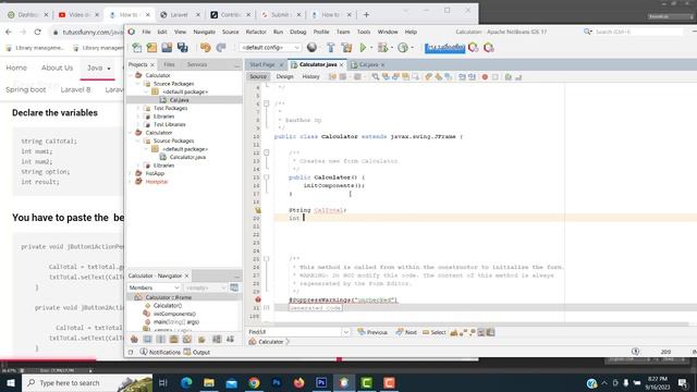 How to create a calculator in Java Swing Application смотреть онлайн