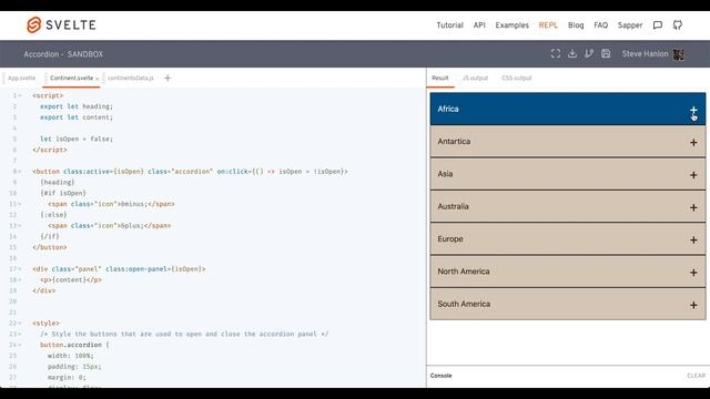 Accordion/Collapsibles (How-To-Svelte) смотреть онлайн