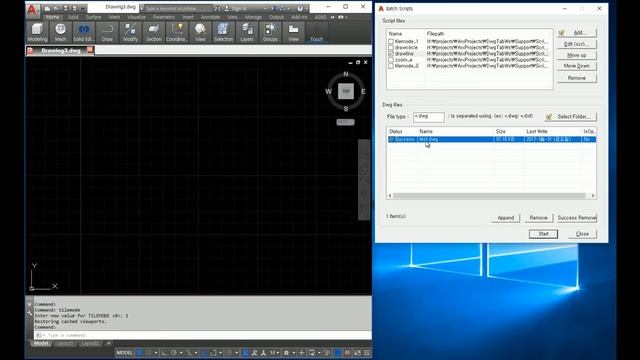 iDwgTab v3.1 - Batch Script смотреть онлайн