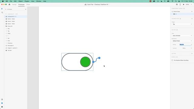 Micro Interaction Toggle Switch in Adobe XD смотреть онлайн