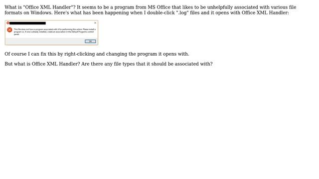 What is "Office XML Handler"? смотреть онлайн