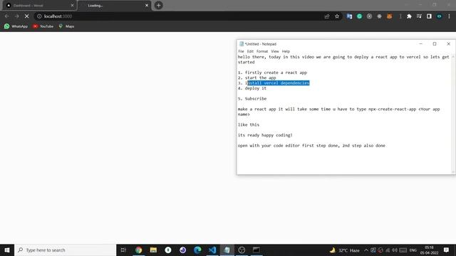 How to deploy a react application to Vercel смотреть онлайн