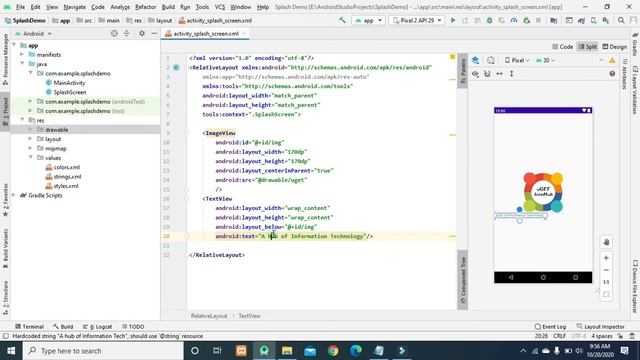 How to create splash screen in android studio?. смотреть онлайн