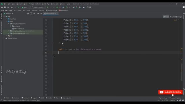 How to Implement Bar Chart in Jetpack Compose | Android | Kotlin | Make it Easy смотреть онлайн