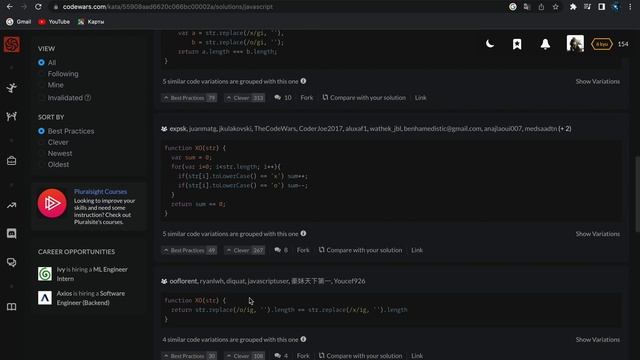 Codewars(решение и обьяснение) JavaScript смотреть онлайн