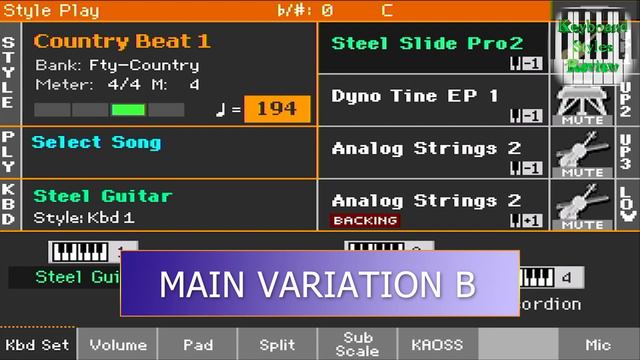 KORG PA700 STYLE - COUNTRY - Country Beat 1 смотреть онлайн