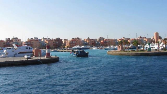 Хургада. Морской порт. смотреть онлайн