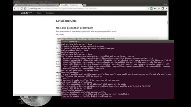 One step production deployment of Web2py on Raspberry Pi смотреть онлайн
