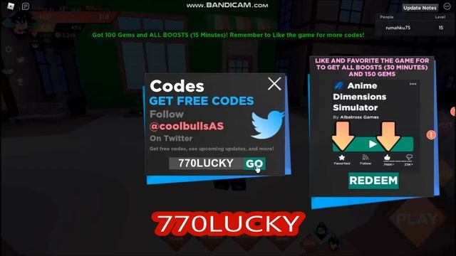 NEW UPDATE CODES [400M] ALL CODES! Anime Dimensions Simulator ROBLOX | 18 March 2022
