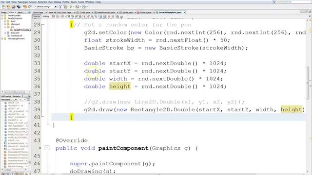 Java 2D 3: Drawing Rectangles смотреть онлайн