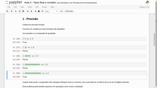 Curso Python 3 | Aula 4 - Tipos float e complex смотреть онлайн