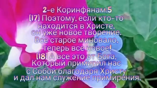 [СБ]"Все старое миновало, теперь все новое!" - 2Коринфянам5:17-18 смотреть онлайн