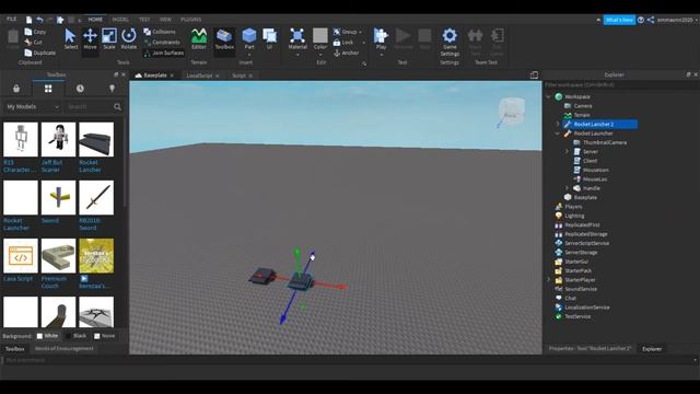 How to make a Rocket Launcher Tool In Roblox смотреть онлайн