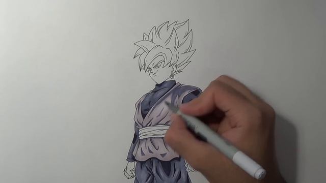 Drawing Goku Black SUPER SAIYAN ROSE смотреть онлайн