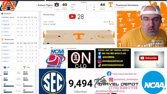 🔴Tennessee Volunteers Vs. Auburn Tigers. Live NCAA SEC Basketball. PLay by PLay, Game Audio, & Chat смотреть онлайн