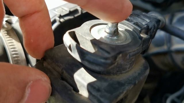 Работа клапана управления геометрией турбины