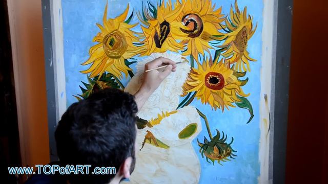 Van Gogh - Vase With Twelve Sunflowers | Art Reproduction Oil Painting