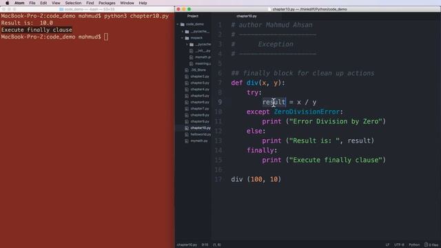 Python Bangla (বাংলা) Tutorial ?Exception Handling try except ? ? смотреть онлайн