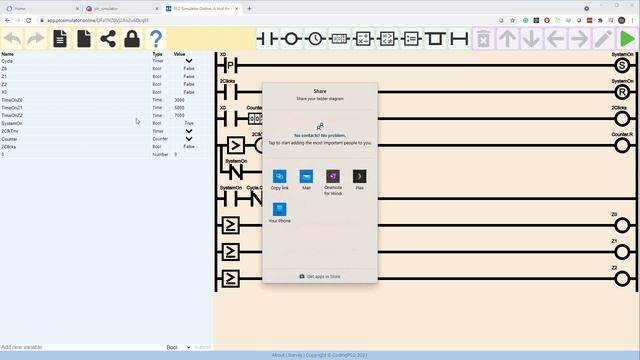 How to save and share ladder logic diagram | PLC Simulator Online tutorial смотреть онлайн