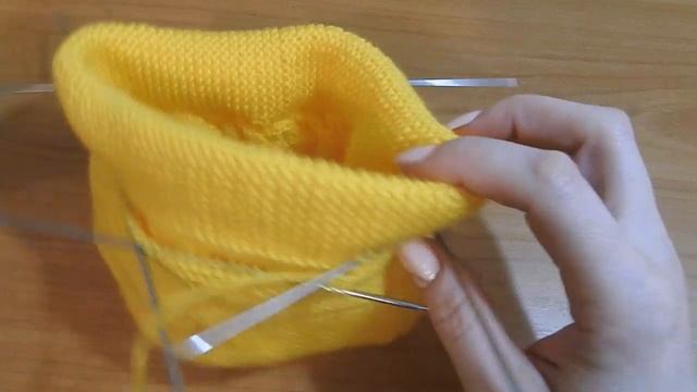 Шапочка двойная спицами смотреть онлайн