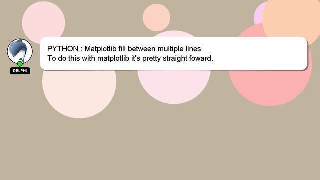 PYTHON : Matplotlib fill between multiple lines смотреть онлайн