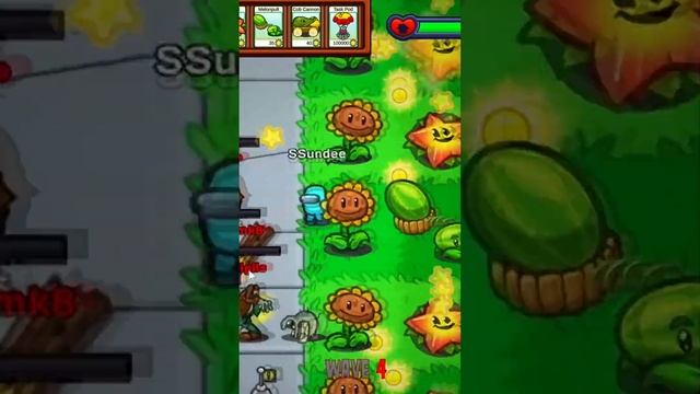 ?РАСТЕНИЯ VS ЗОМБИ В АМОНГ АС МОД смотреть онлайн