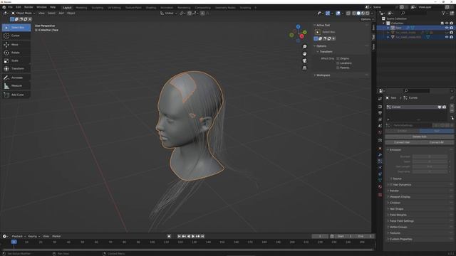 I made hair for UE5 with Blender 3.3.1 смотреть онлайн