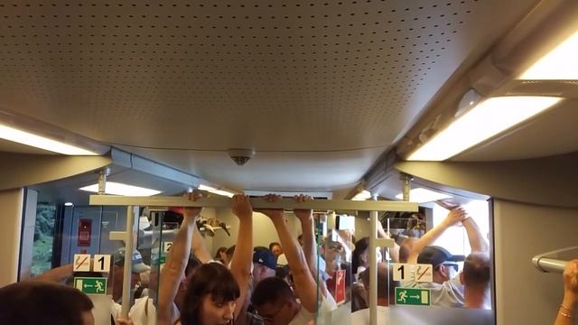 Туапсе-Имеретинский курорт -электричка Ласточка-Давка, чуть не раздавили ребенка!!!!!жесть смотреть онлайн