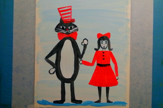 Как нарисовать сказку "Девочка и Волшебный кот" смотреть онлайн