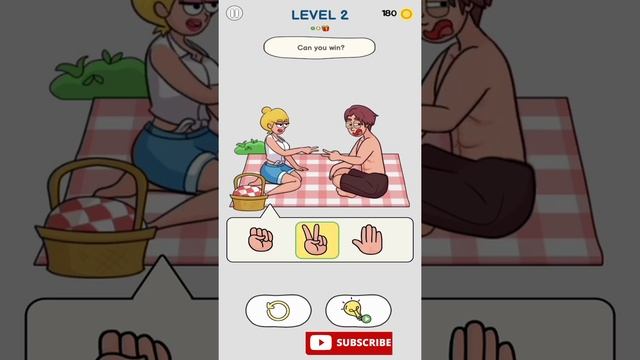 Erase Master : Brain It Out games | rock paper scissors mini game смотреть онлайн