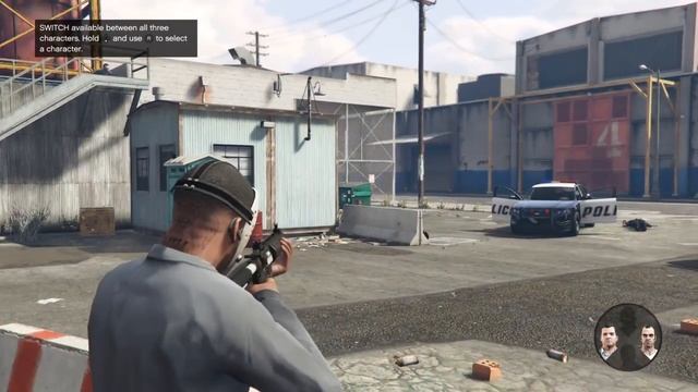 Blitz Play Heat Heist (no HUD free aim headshot gameplay) - GTA 5 Grand Theft Auto V смотреть онлайн
