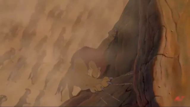 Король лев смерть Муфасы. страх Симбы.