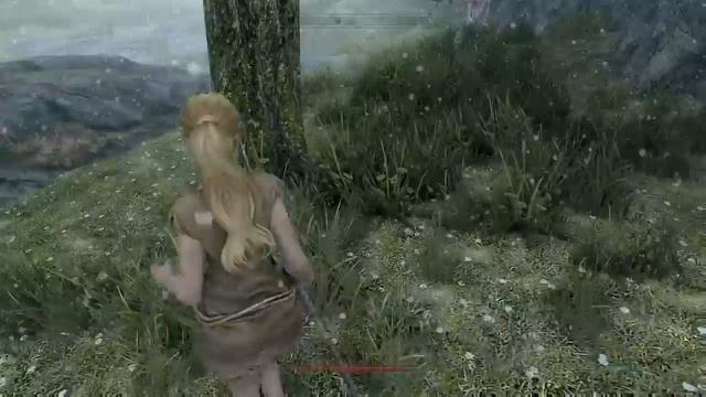 Adella in Skyrim SE combat video смотреть онлайн