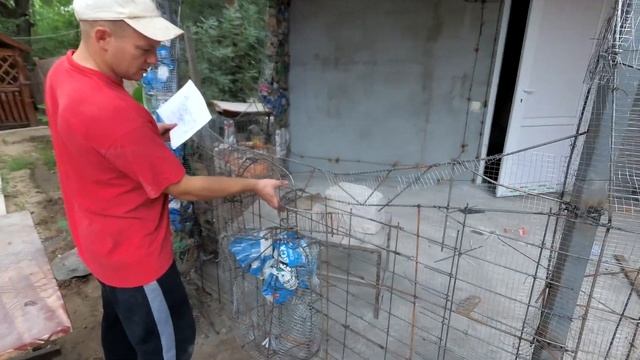 как сделать столбы на беседку ,каркасы из арматуры.подготовка для декоративной штукатурки. смотреть онлайн