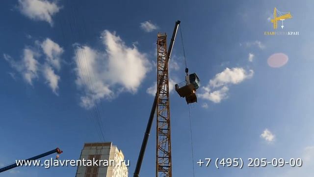 Как собирают башенный кран — ускоренное видео. смотреть онлайн