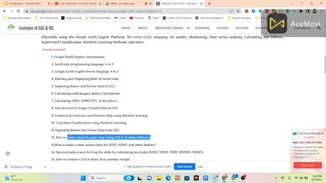 7 day's of online training course contents on Google Earth Engine for GIS & Remote Sensing Analysis смотреть онлайн