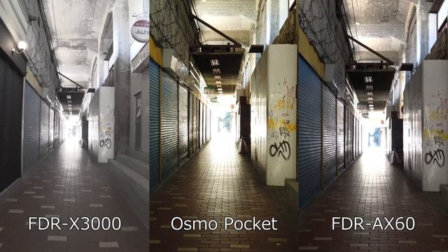 Osmo Pocket vs SONY FDR-X3000 vs FDR-AX60 part1 смотреть онлайн