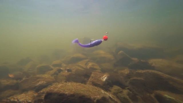 Силикон Select игра приманок под водой. Часть 1, как же это красиво.